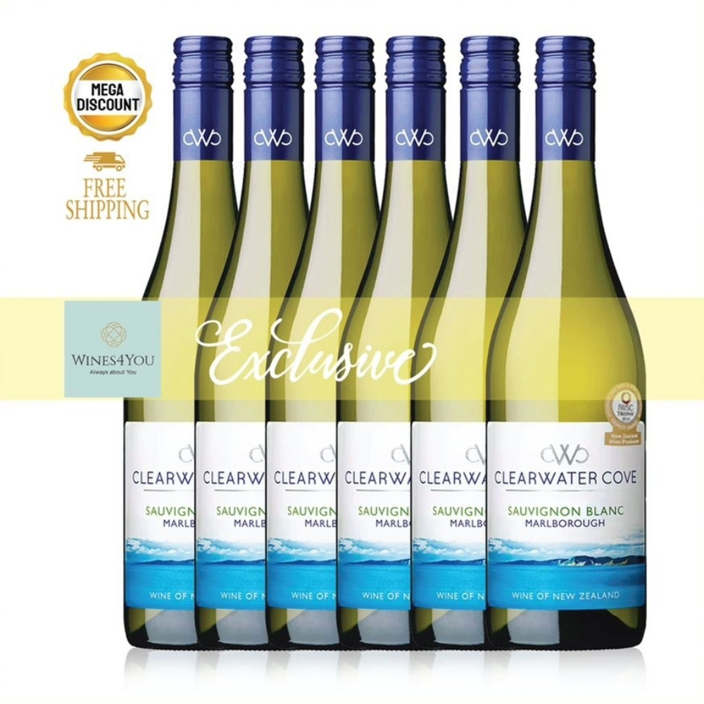 Clearwater Cove Sauvignon Blanc by Yealands New Zealand White Wine 6btls Ctn Promo!